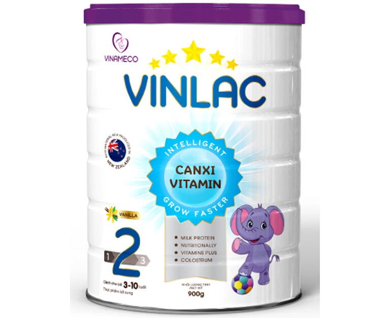 Sữa Vinlac 2 - sản phẩm dinh dưỡng cho trẻ từ 3 đến 10 tuổi