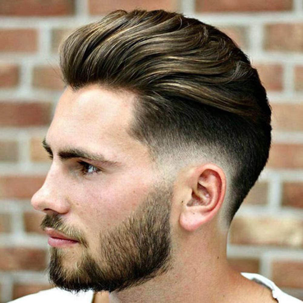 Swept Back Hairstyle